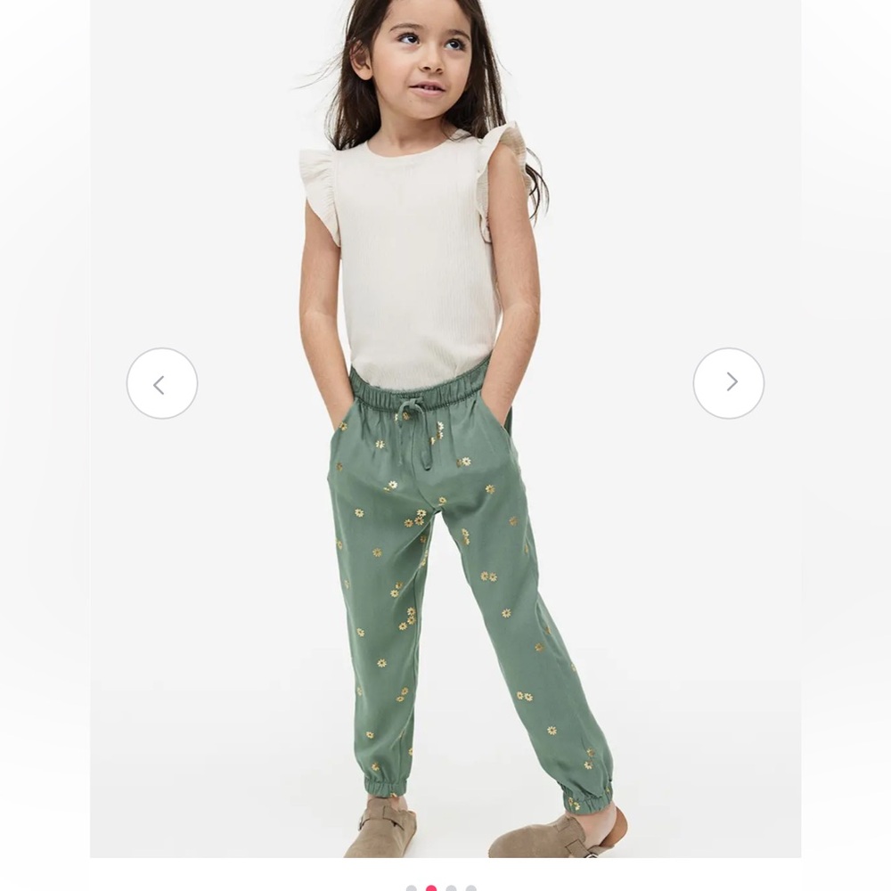 Girls' Set Floral Jogger Pants and butterfly shirt